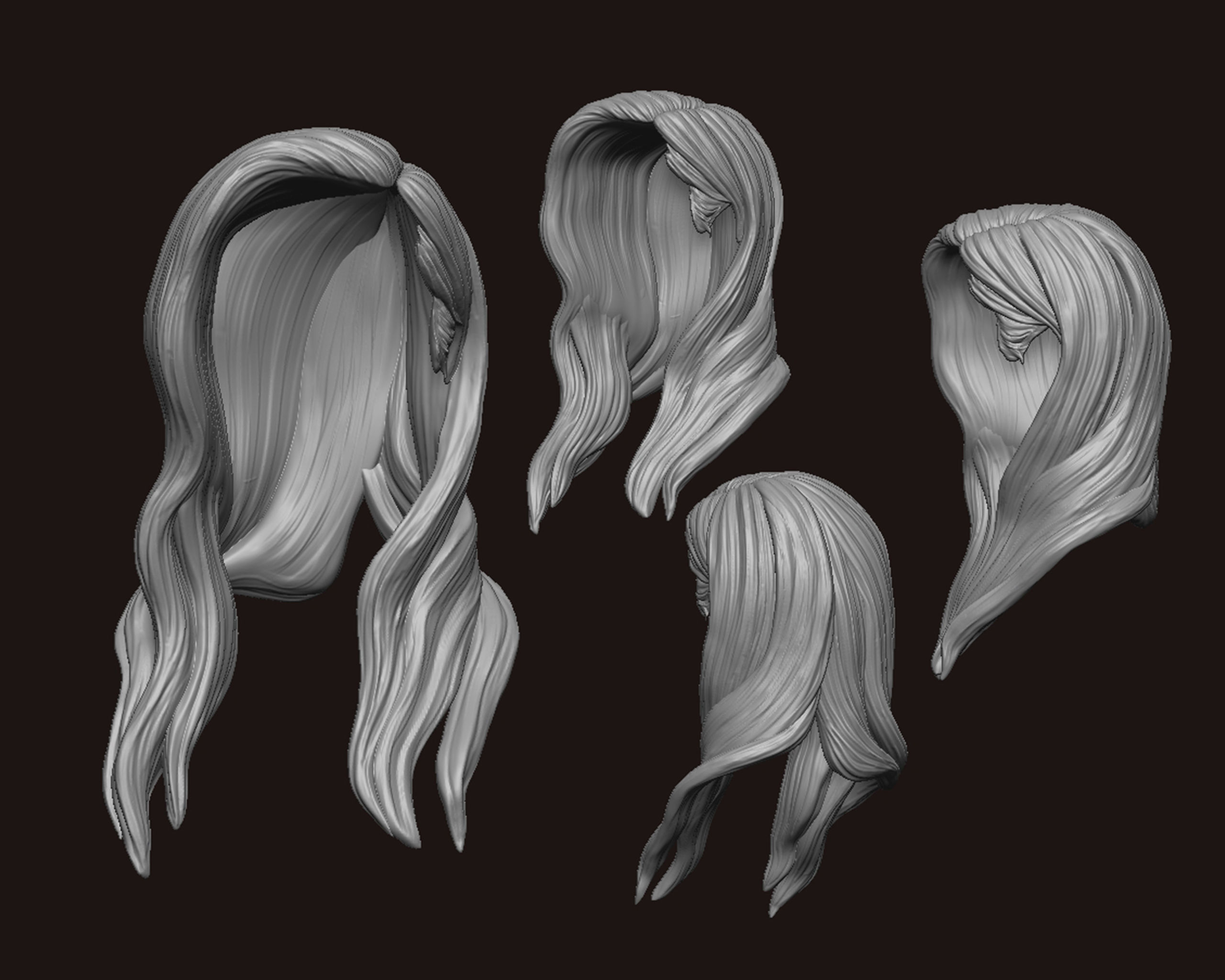 Hairstyle 24 3D print model_8