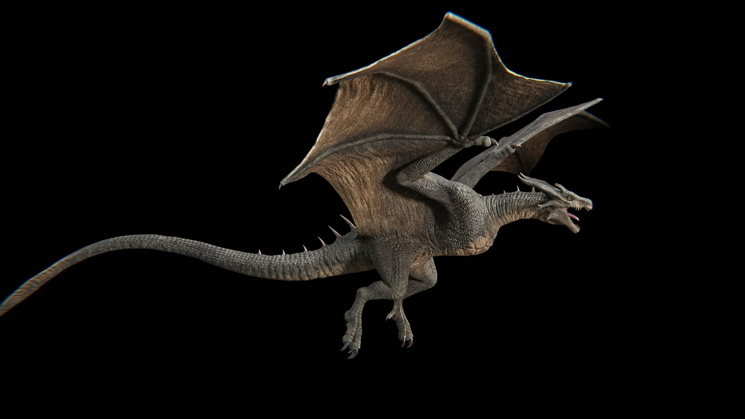 Dragon Wyvern Low-poly 3D model_35