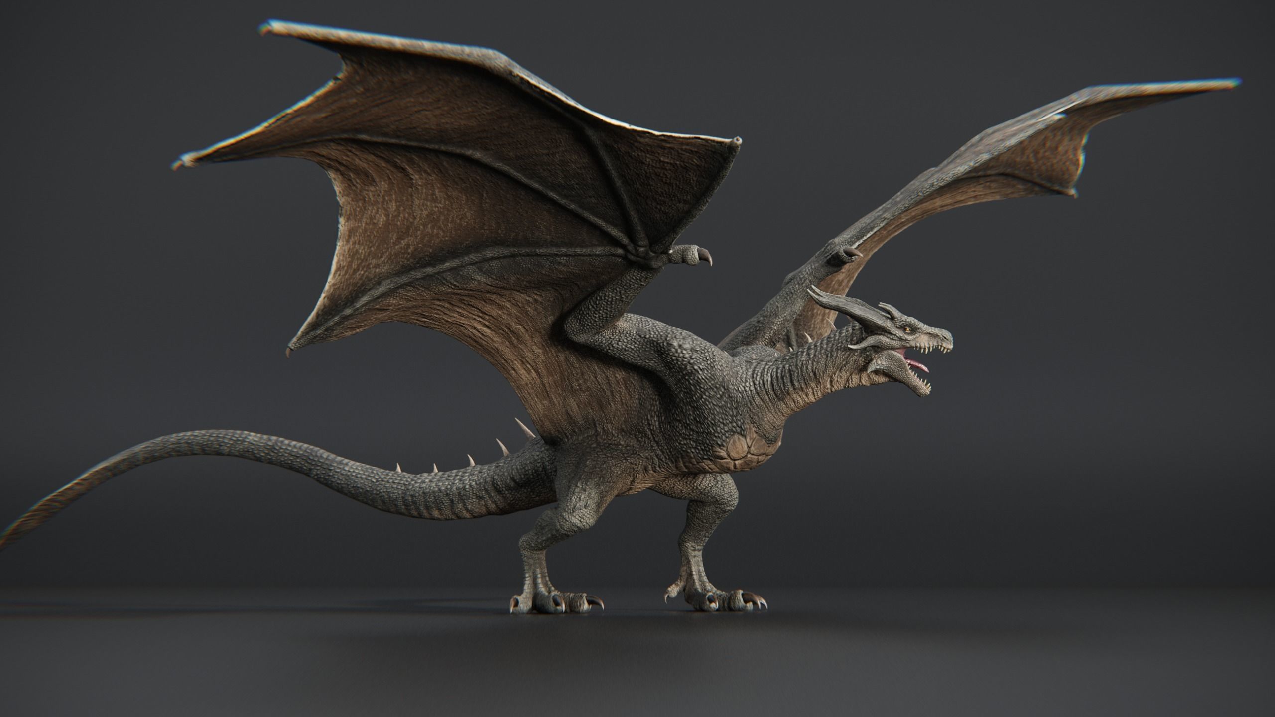 Dragon Wyvern Low-poly 3D model_20