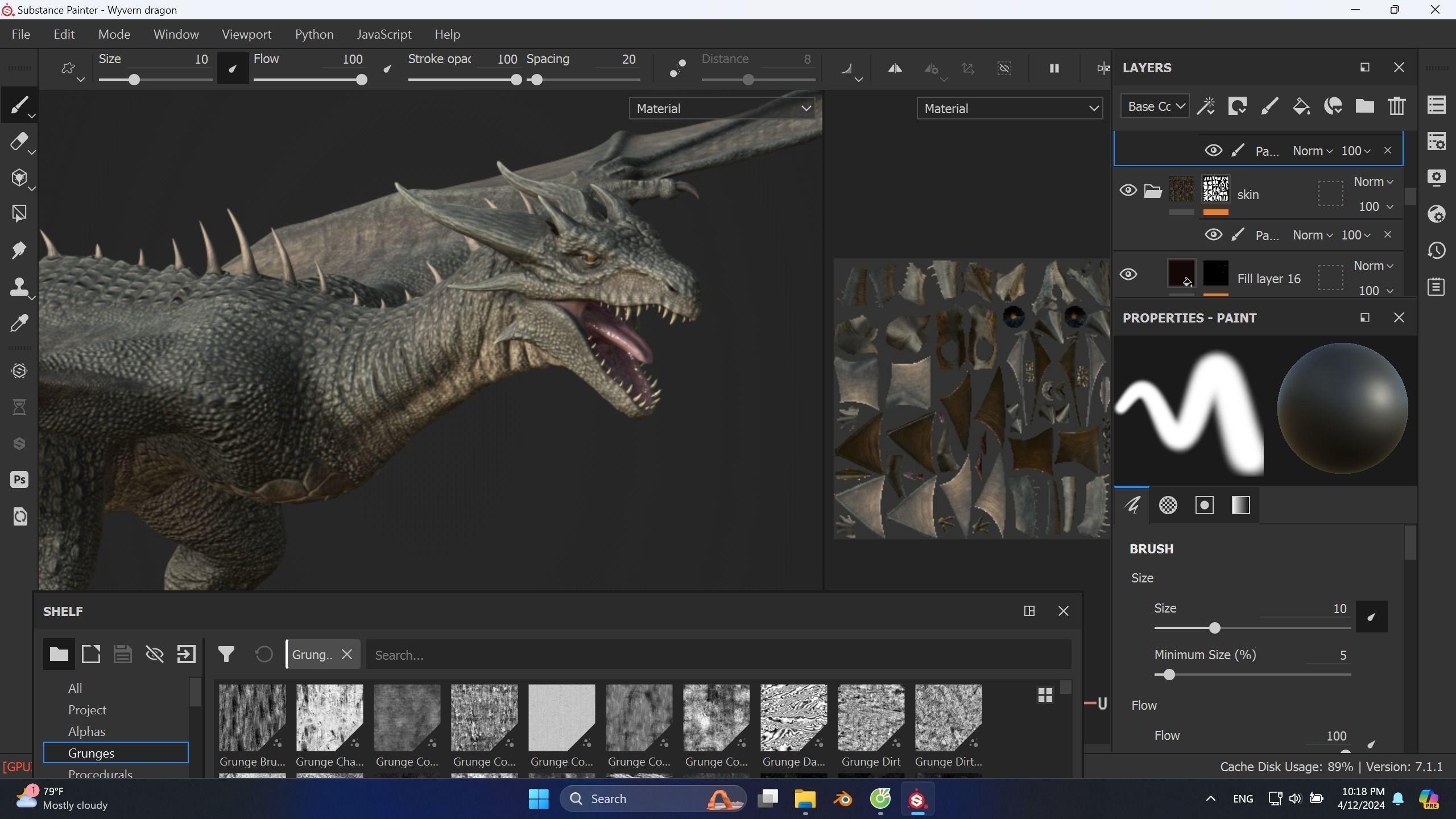Dragon Wyvern Low-poly 3D model_17