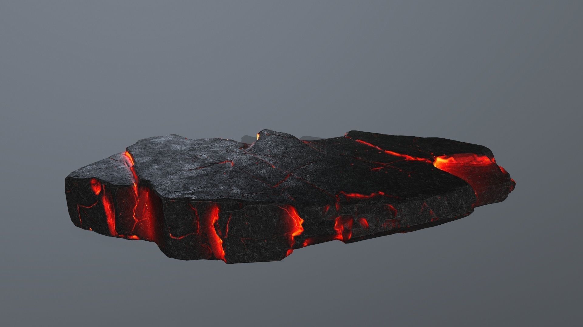 Lava Rock Set Low-poly 3D model_30