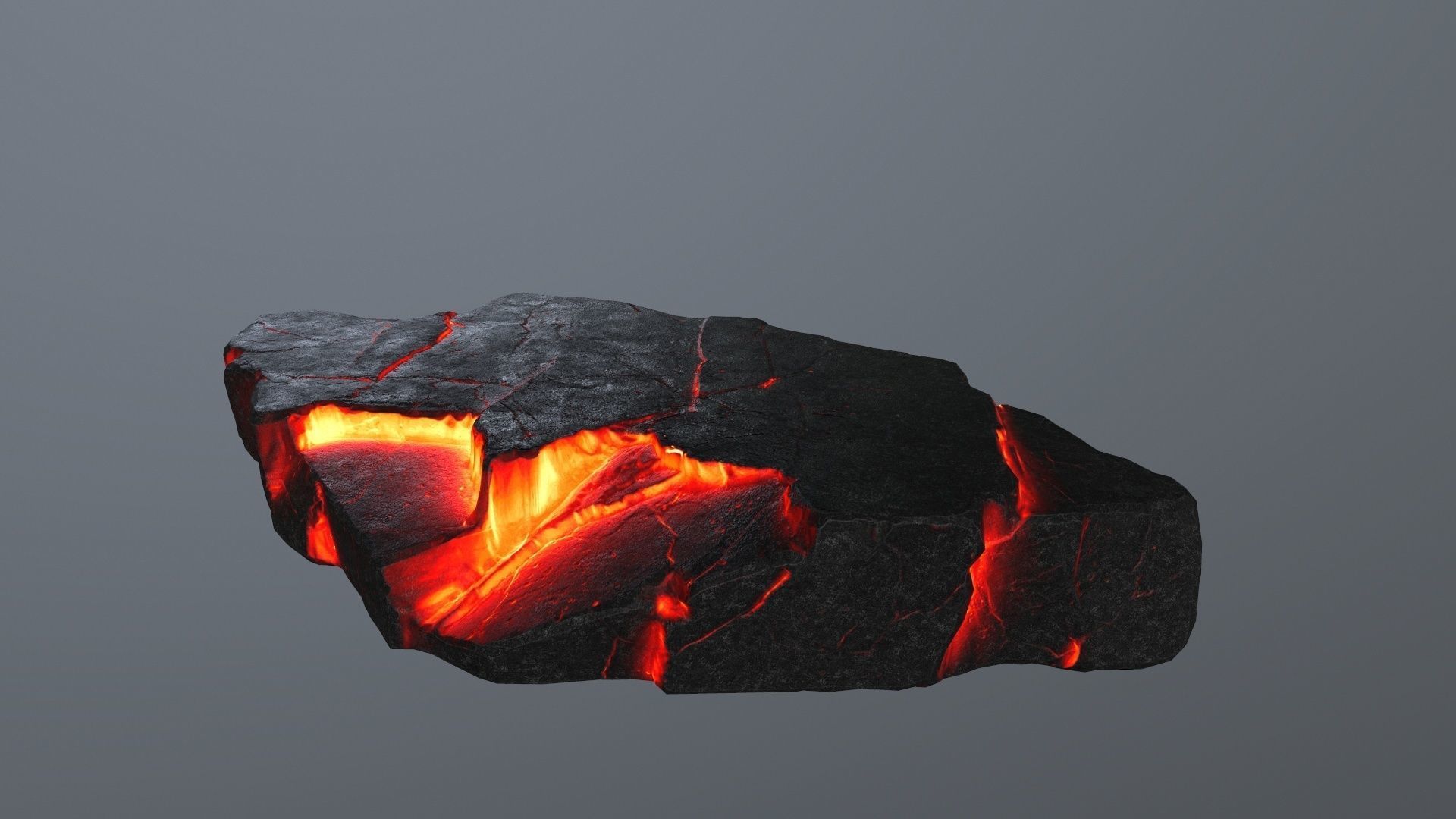 Lava Rock Set Low-poly 3D model_33