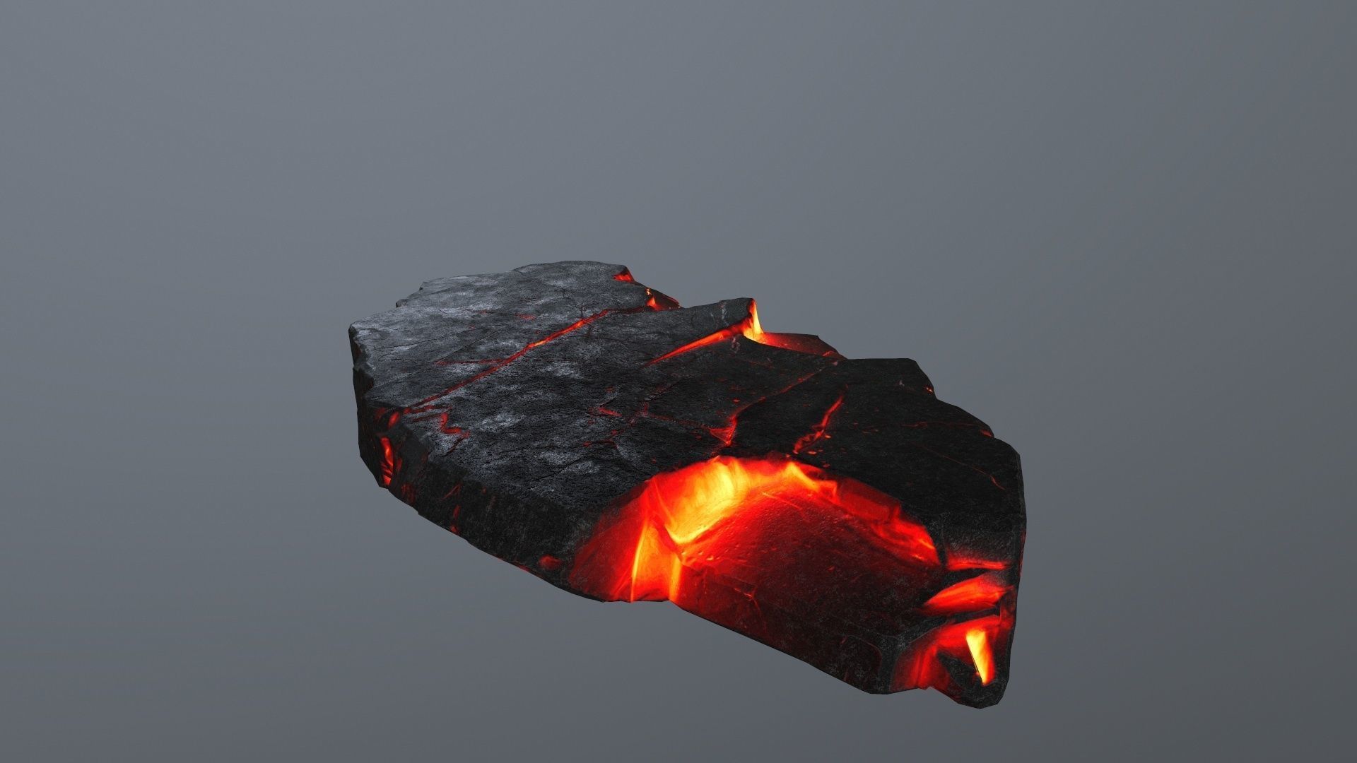 Lava Rock Set Low-poly 3D model_31