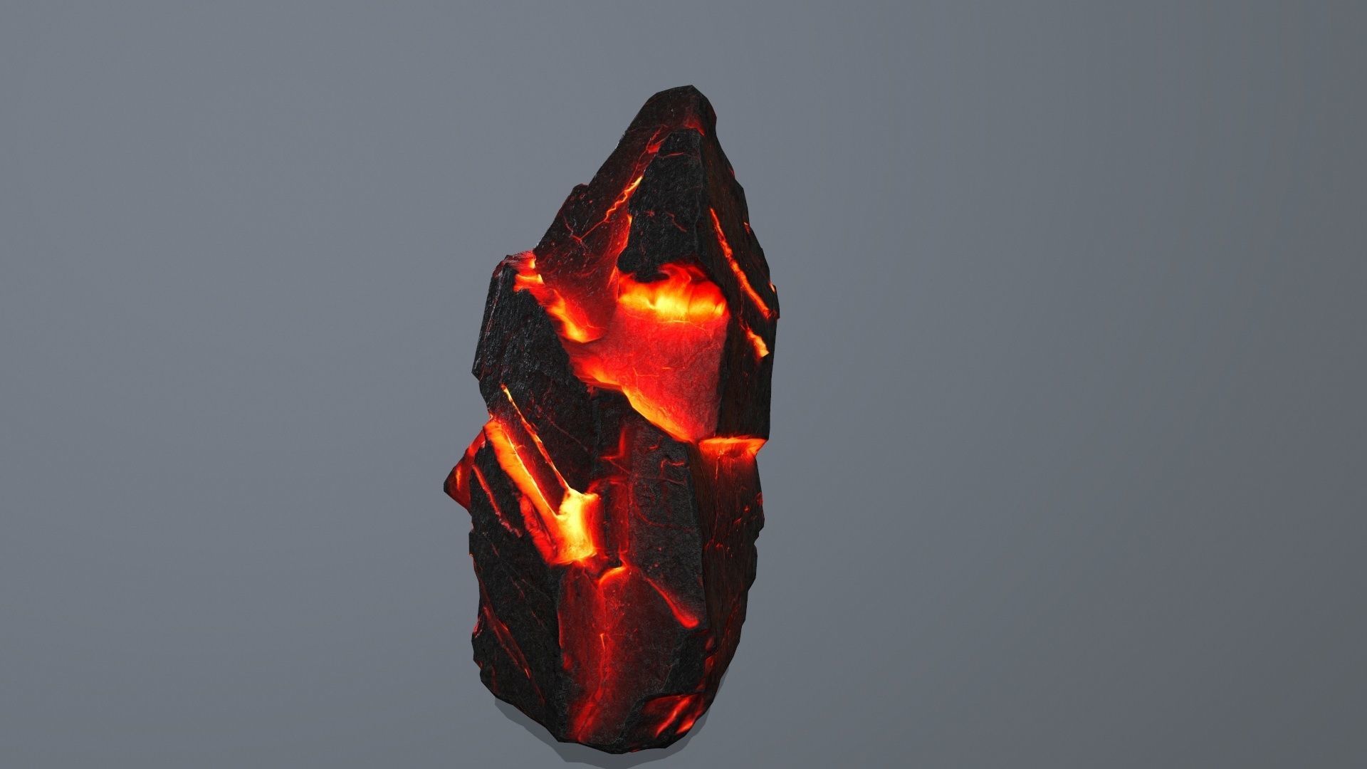 Lava Rock Set Low-poly 3D model_8