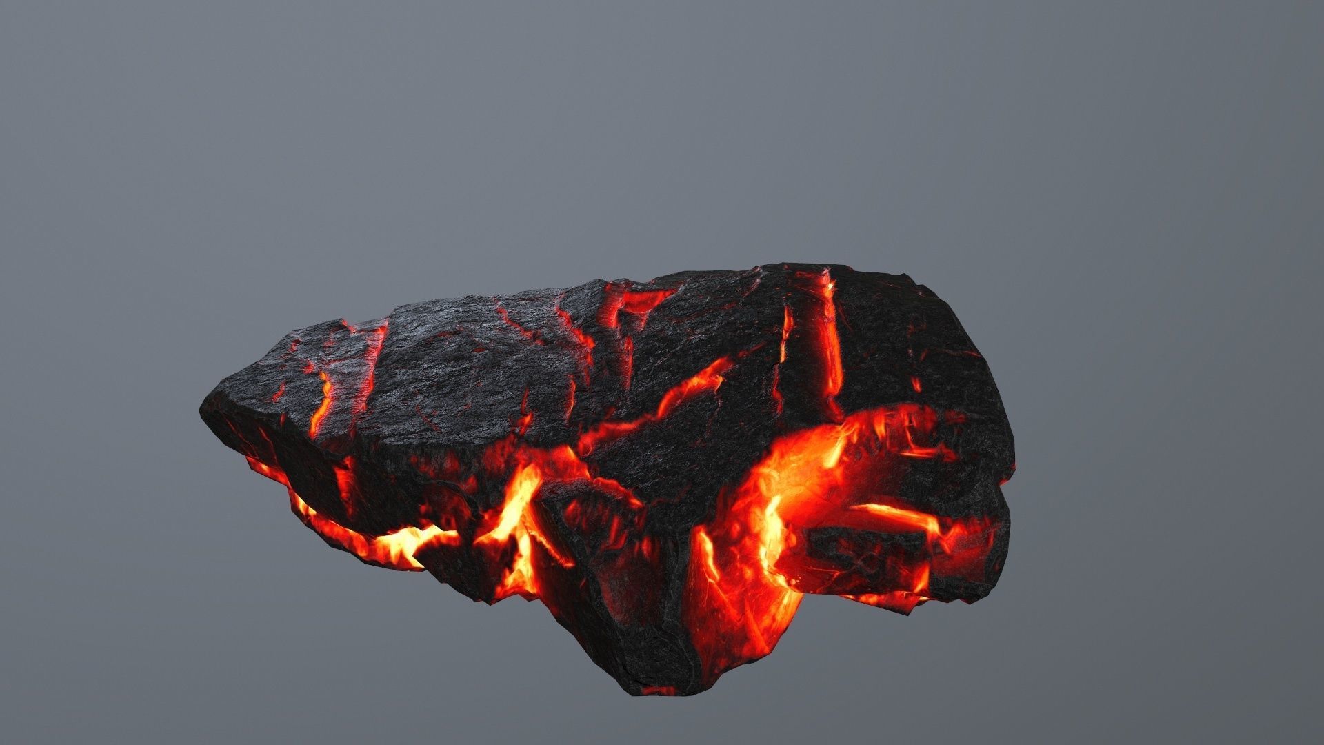 Lava Rock Set Low-poly 3D model_15