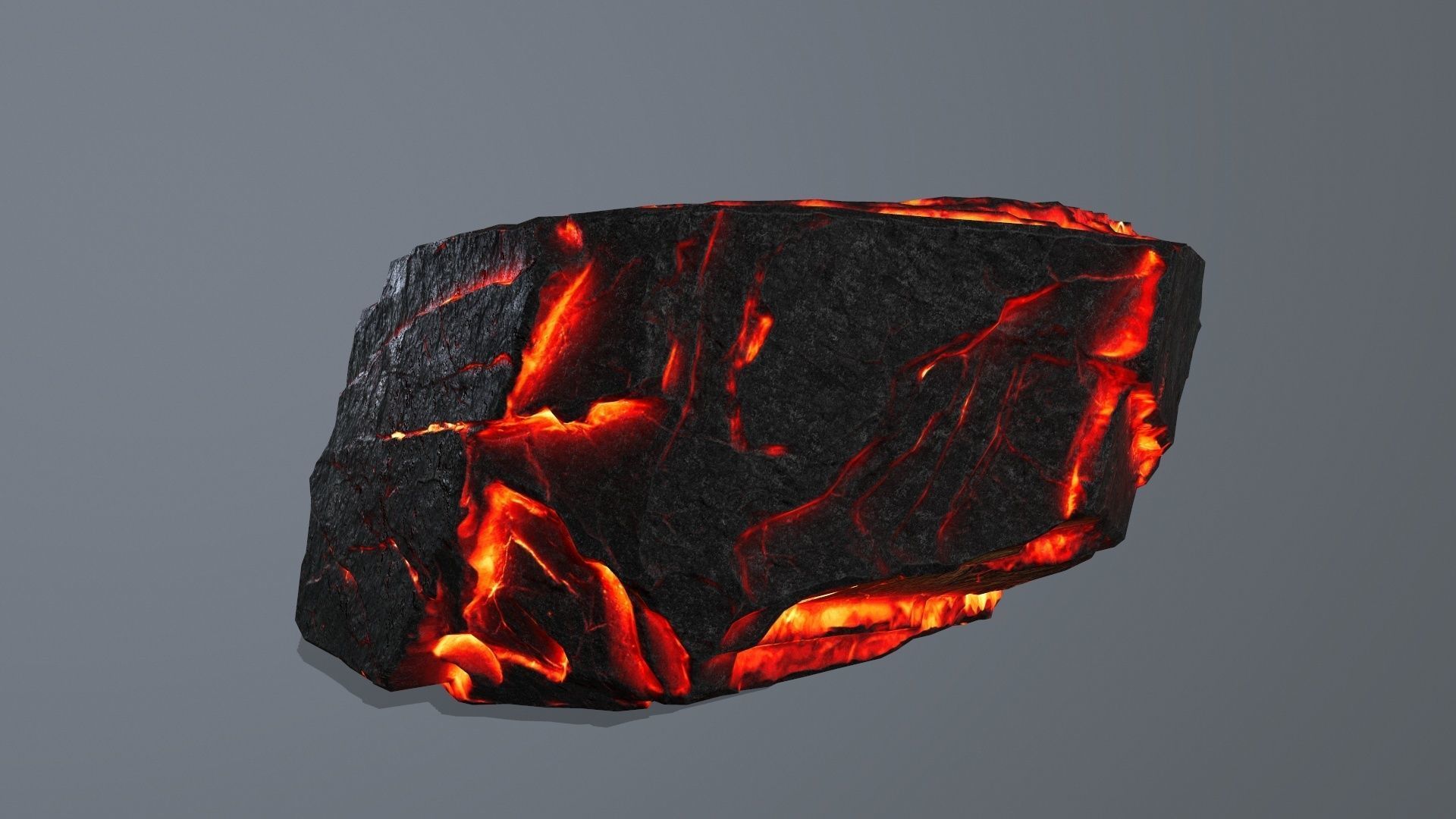 Lava Rock Set Low-poly 3D model_28