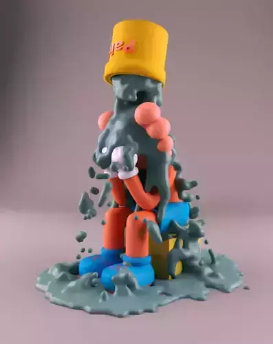 KAWS Paint Sculpture