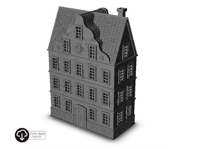 Baroque building 7 3D print model