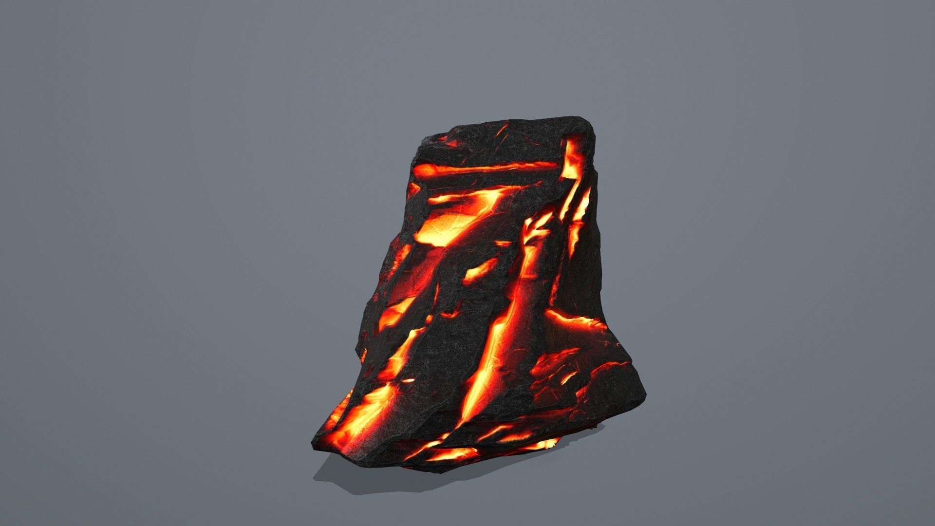 Lava Rock Set Low-poly 3D model_22