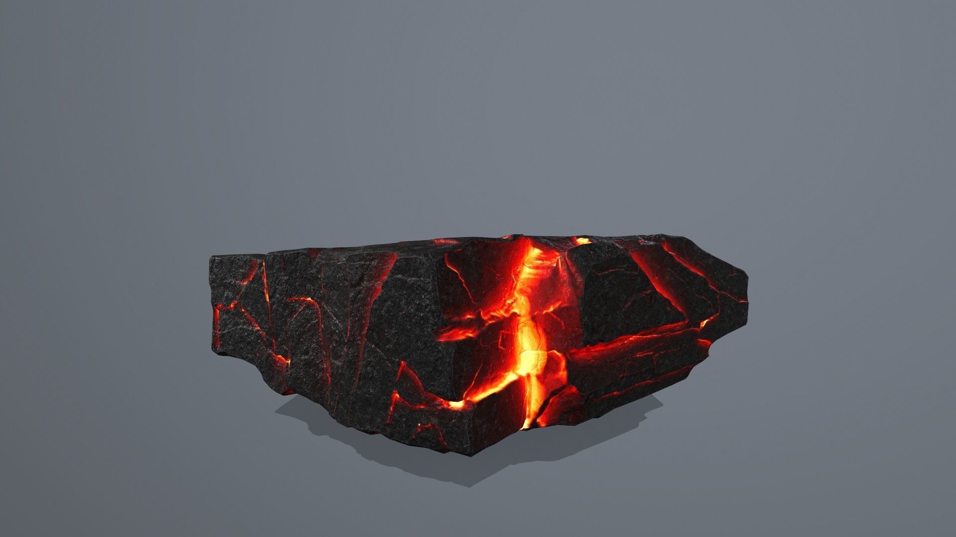 Lava Rock Set Low-poly 3D model_38