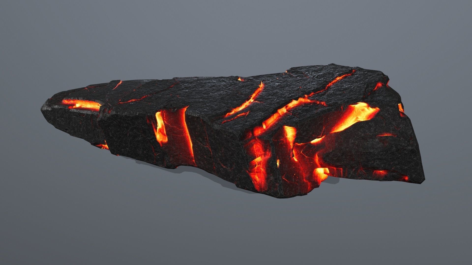 Lava Rock Set Low-poly 3D model_31