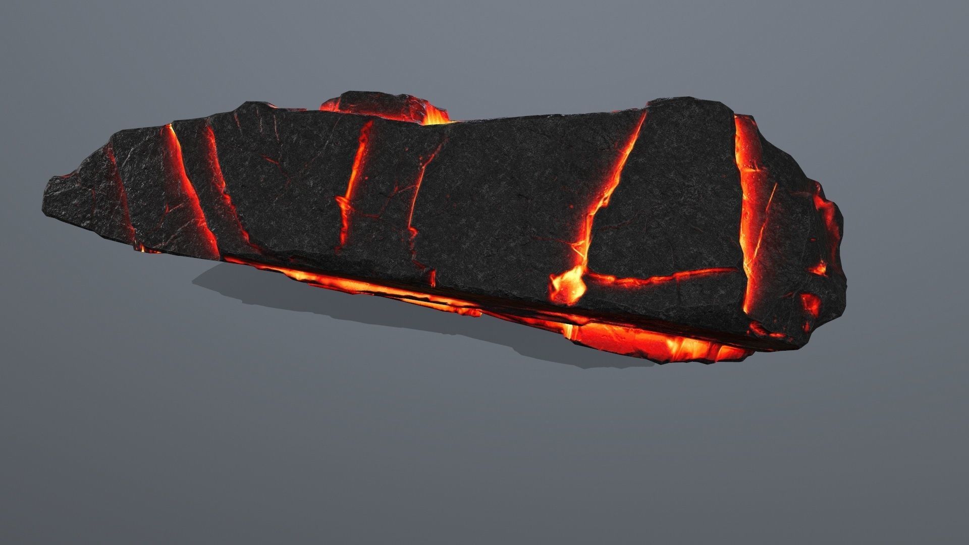 Lava Rock Set Low-poly 3D model_34