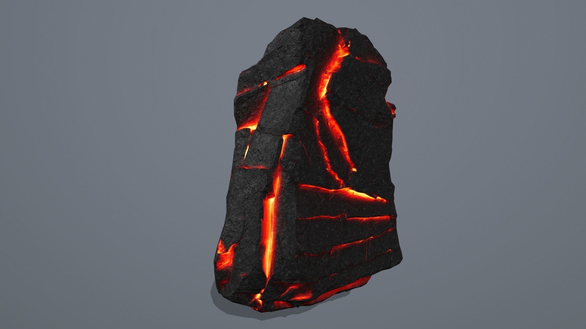 Lava Rock Set Low-poly 3D model_18