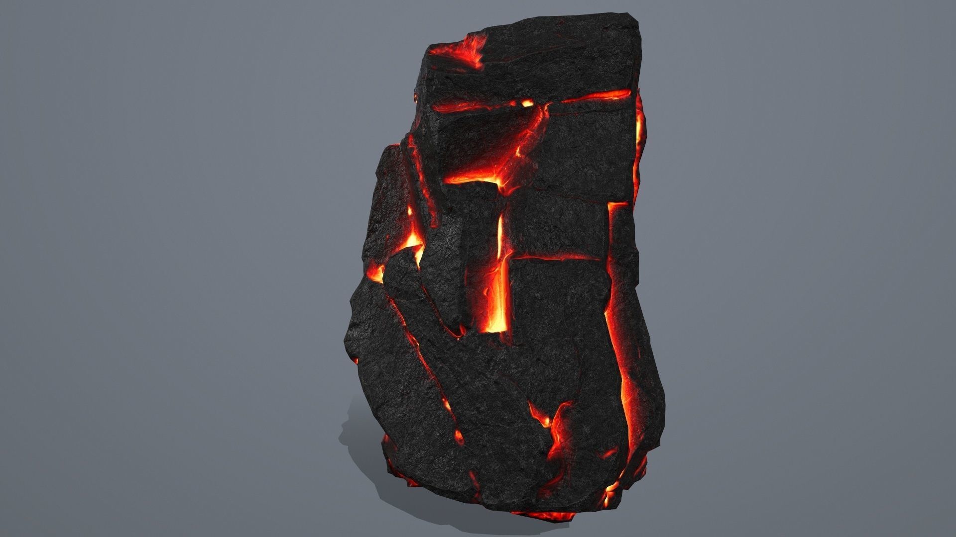 Lava Rock Set Low-poly 3D model_17