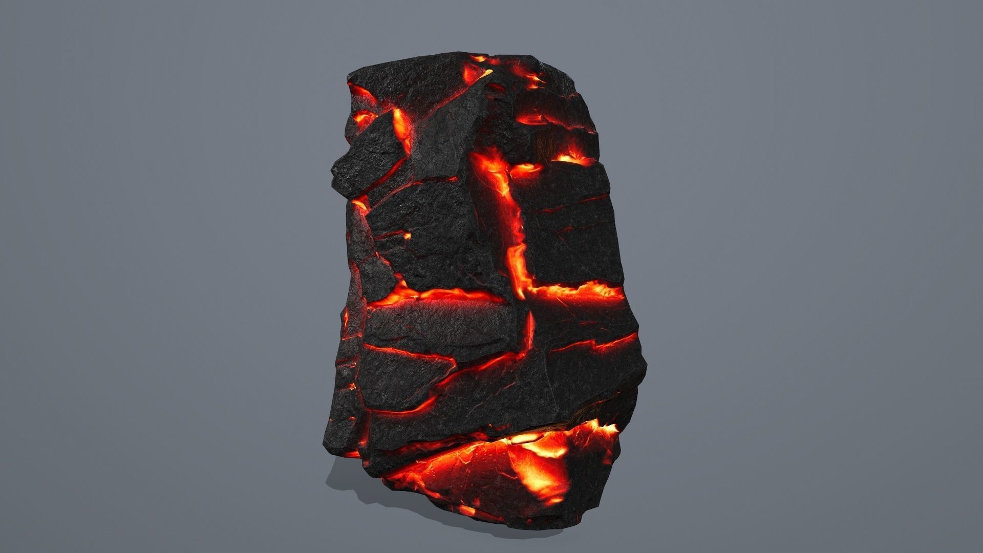 Lava Rock Set Low-poly 3D model_20