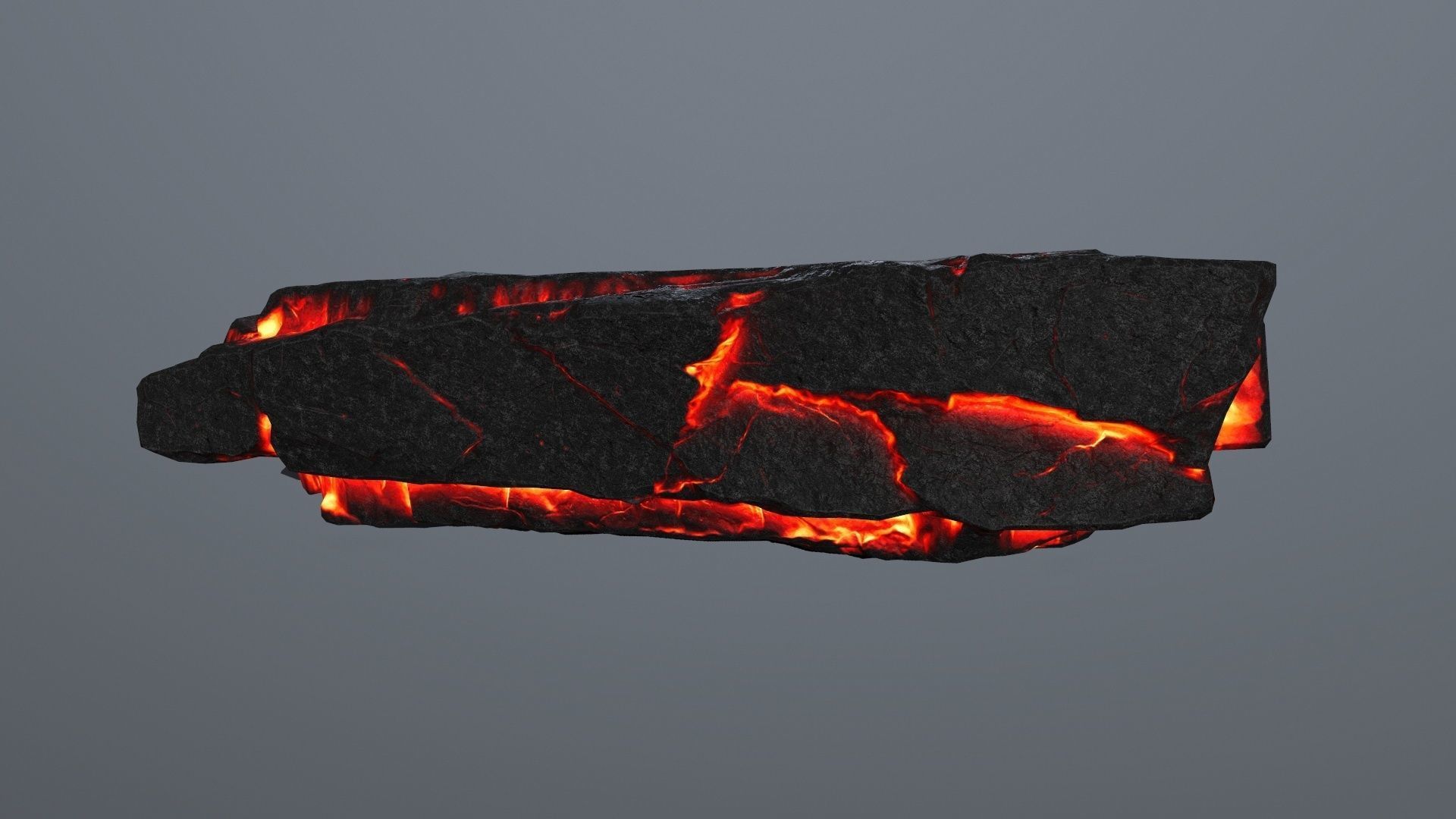 Lava Rock Set Low-poly 3D model_14