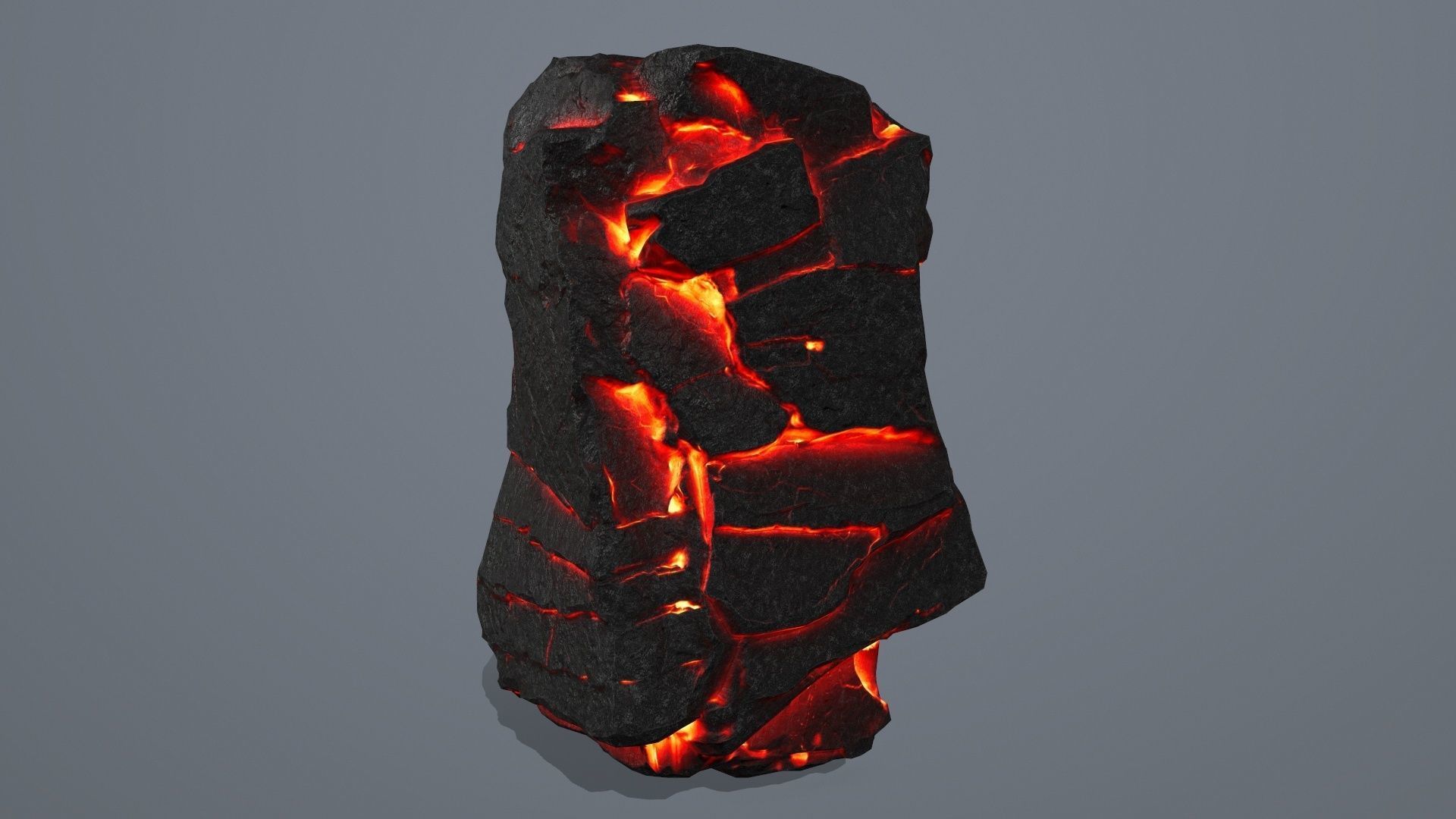 Lava Rock Set Low-poly 3D model_19