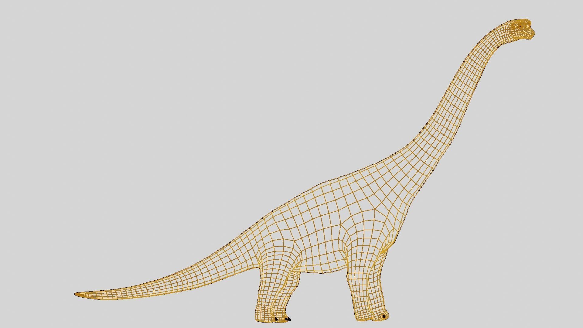 Brachiosaurus dinosaur Low-poly 3D Model  Low-poly 3D model_39