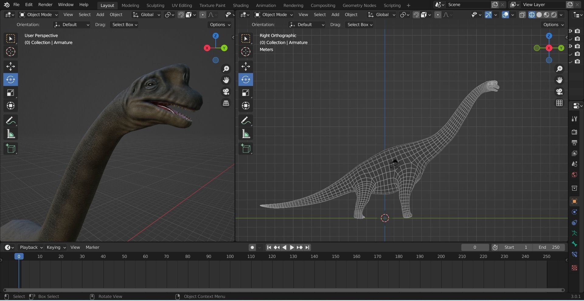 Brachiosaurus dinosaur Low-poly 3D Model  Low-poly 3D model_49