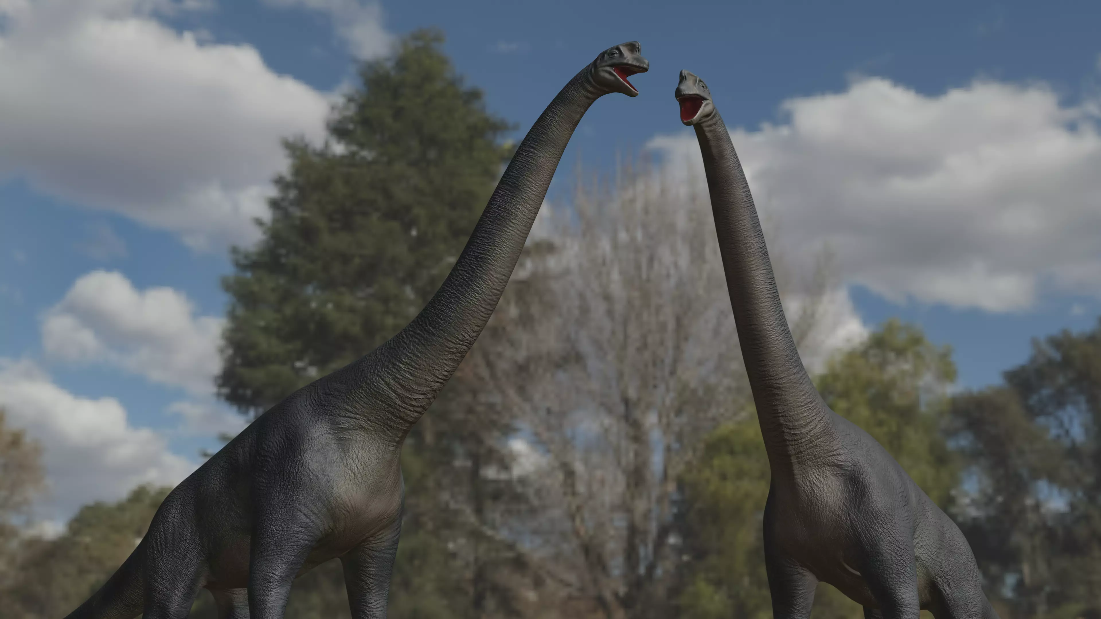 Brachiosaurus dinosaur Low-poly 3D Model  Low-poly 3D model_0