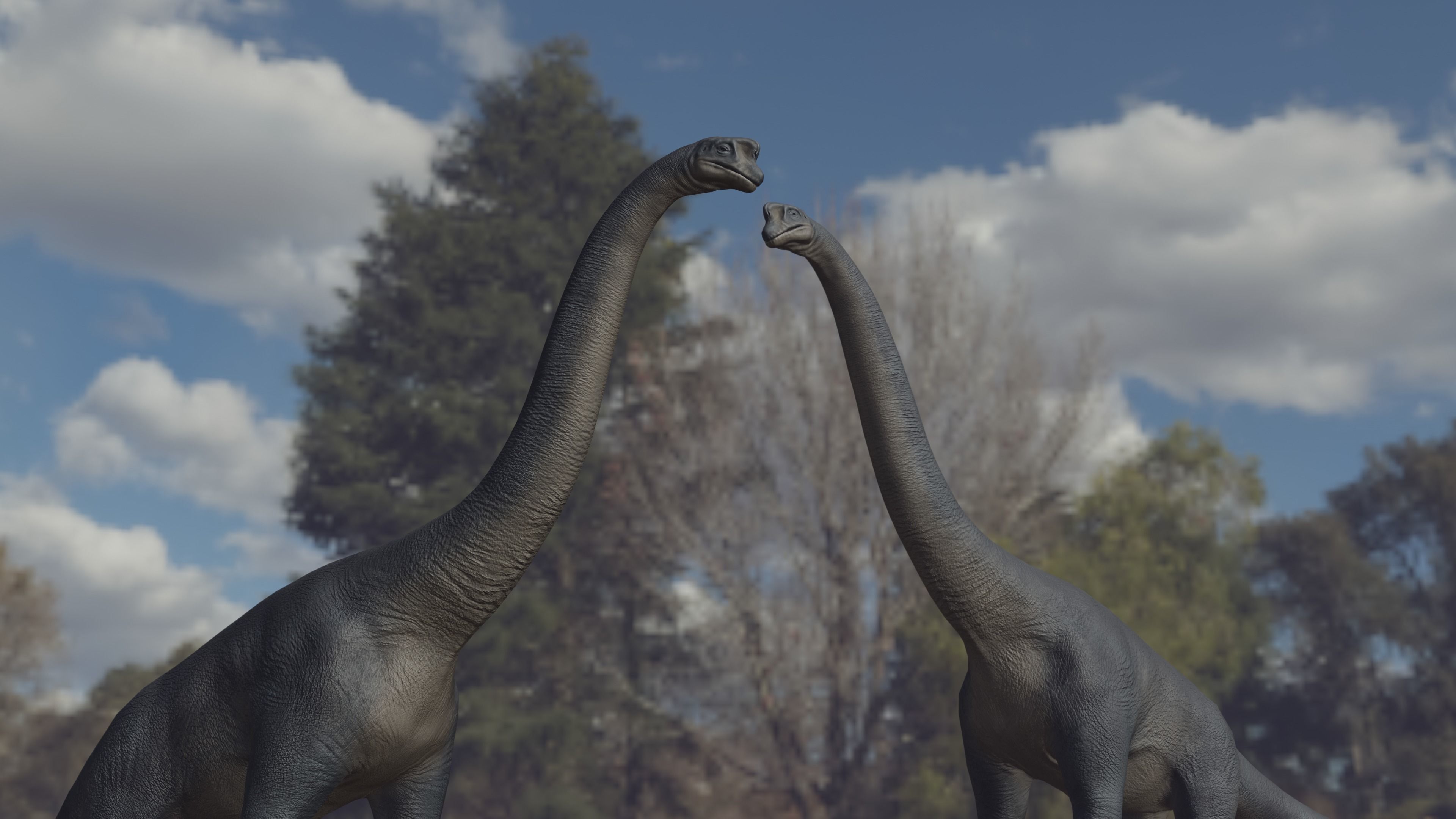 Brachiosaurus dinosaur Low-poly 3D Model  Low-poly 3D model_5