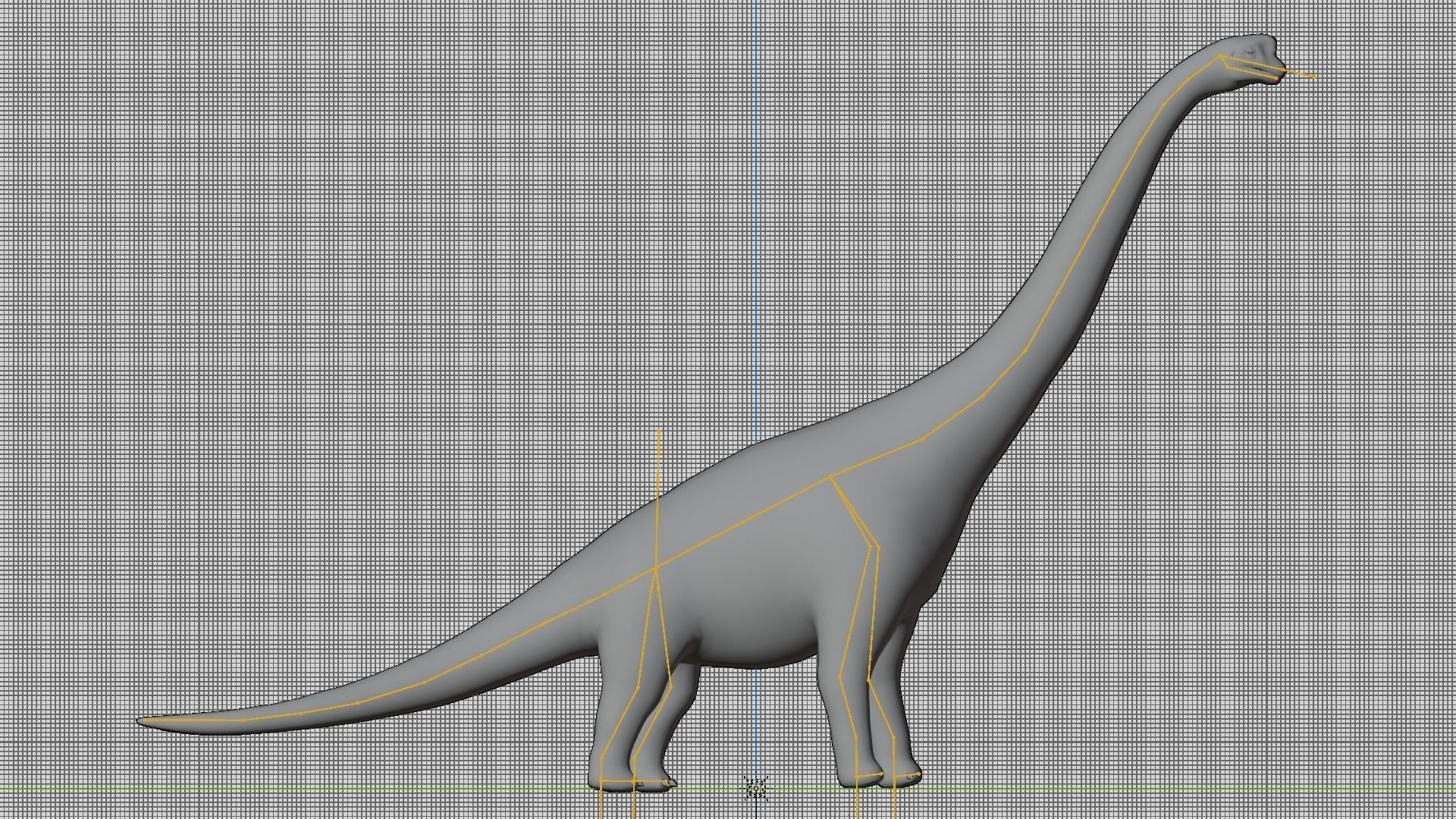 Brachiosaurus dinosaur Low-poly 3D Model  Low-poly 3D model_36