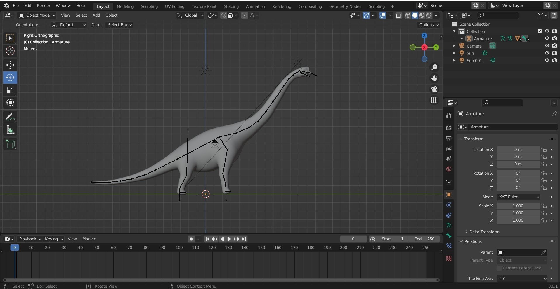 Brachiosaurus dinosaur Low-poly 3D Model  Low-poly 3D model_35