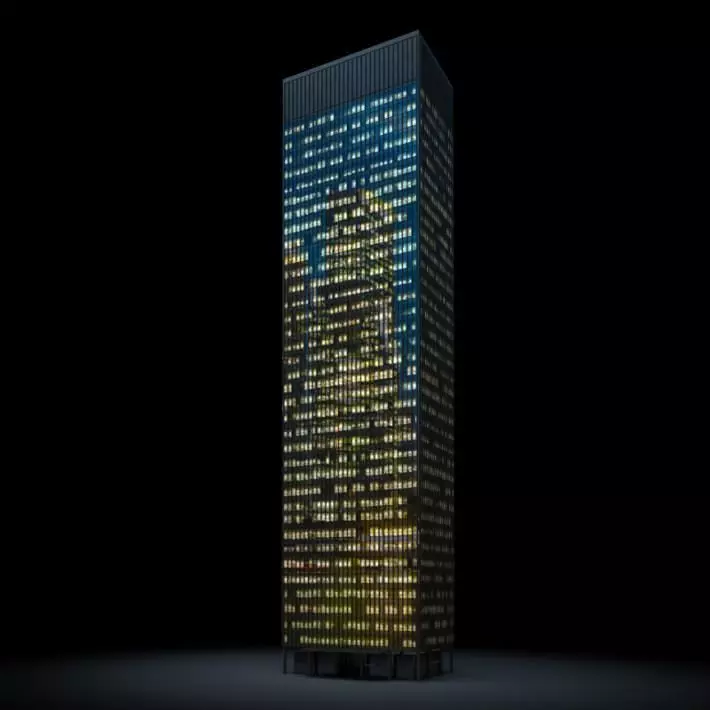 Office Building Skyscraper 3D model_0