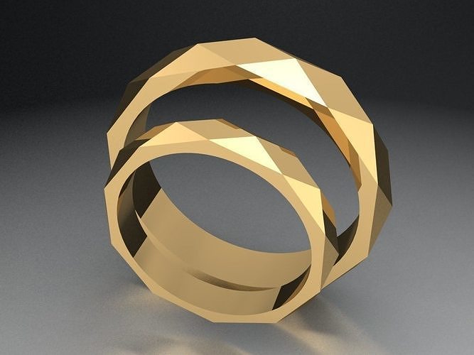 Rhombus ring  475 Free 3D print model