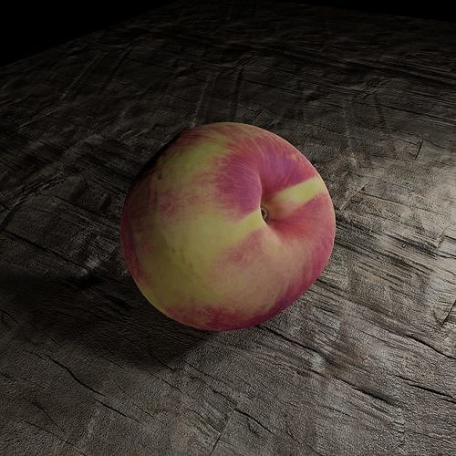 Photoscanned peach 3D model