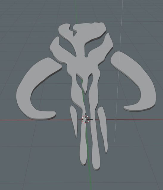 Mandalorain Logo MythoSaur ROTS and ESB 3D print model_7
