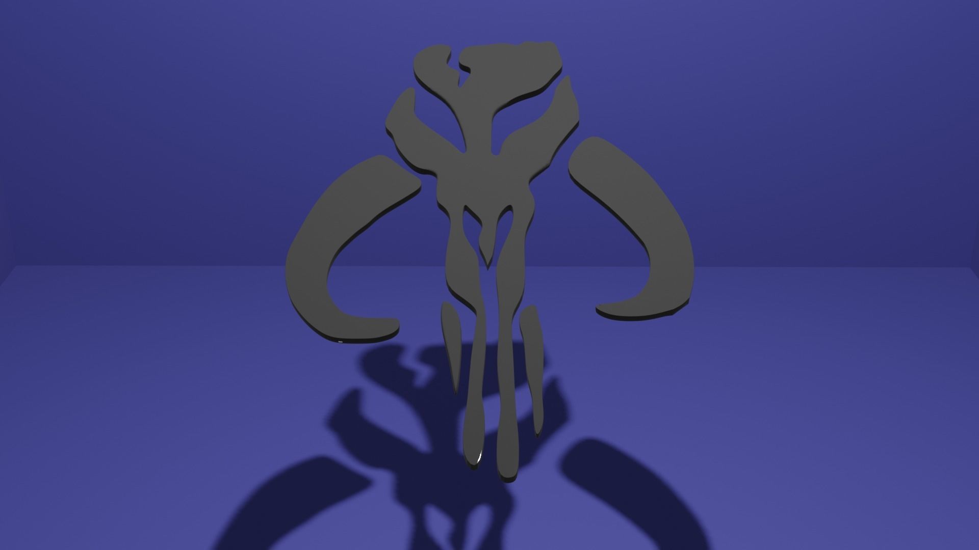Mandalorain Logo MythoSaur ROTS and ESB 3D print model_2