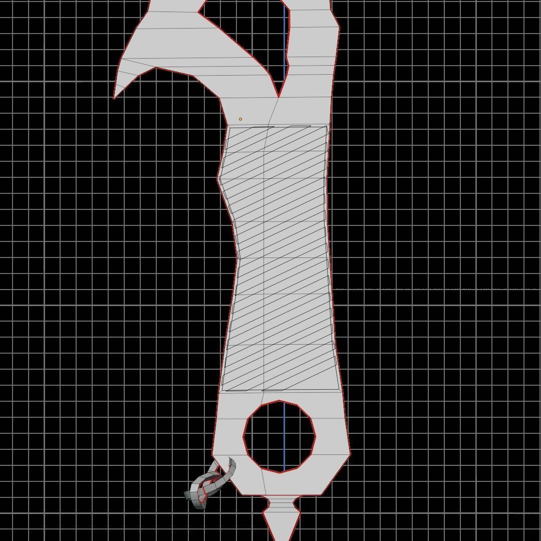 Badland sword Low-poly 3D model_12