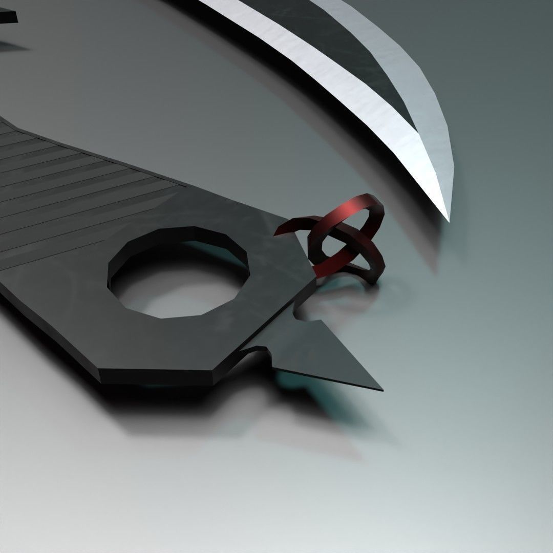 Badland sword Low-poly 3D model_5