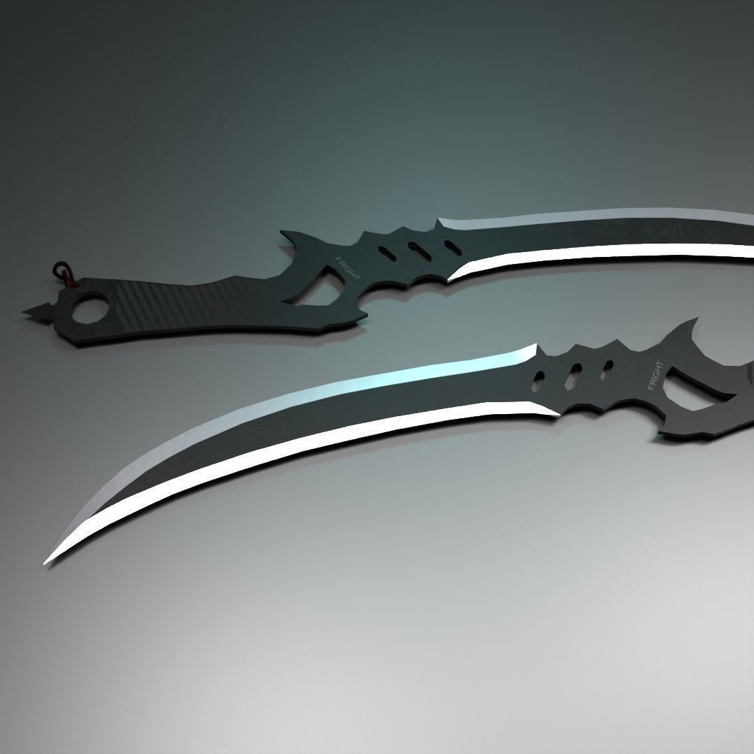 Badland sword Low-poly 3D model_7