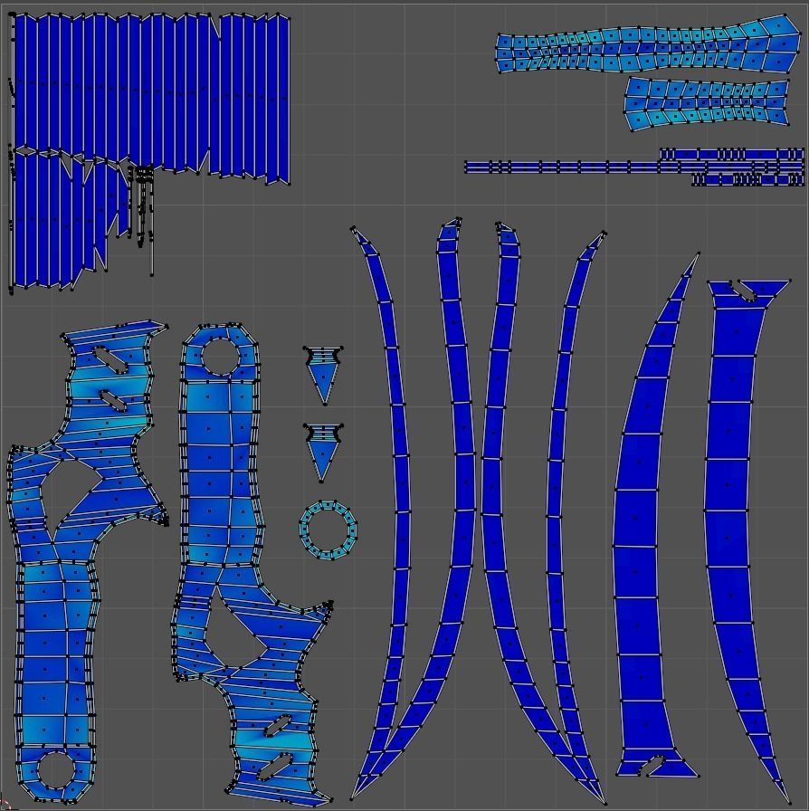 Badland sword Low-poly 3D model_14