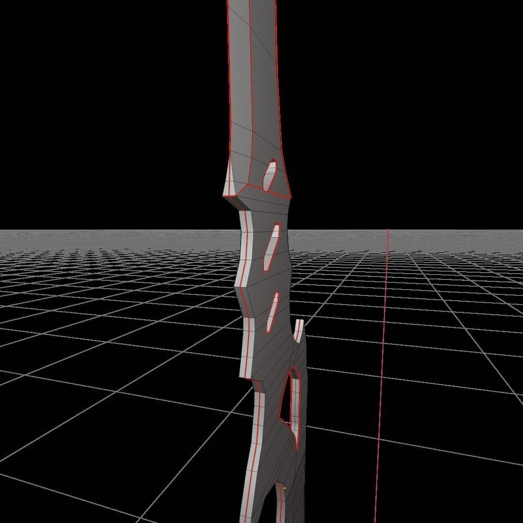 Badland sword Low-poly 3D model_11
