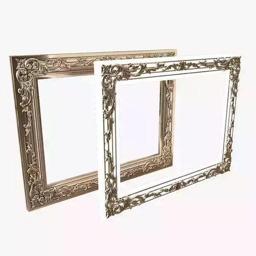 Frames for pictures classical and baroque style 3d model