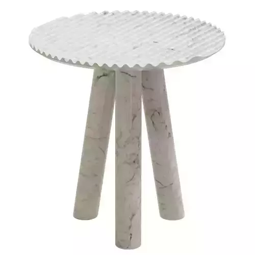 WHITE RABBET SIDE TABLE BY PATRICIA URQUIOLA 3D model