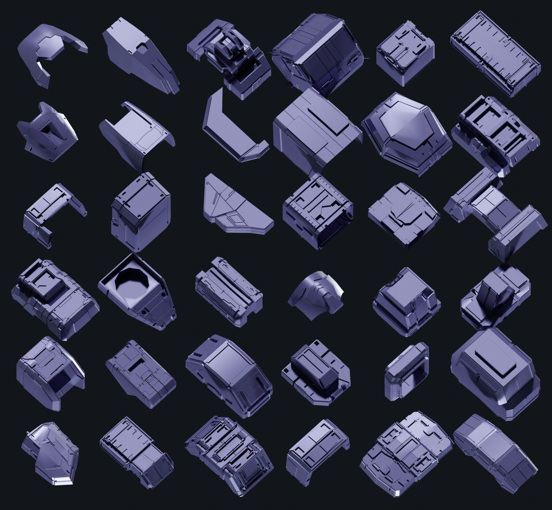 150 HARD-SURFACE KITBASH VOL-01 3D model_3