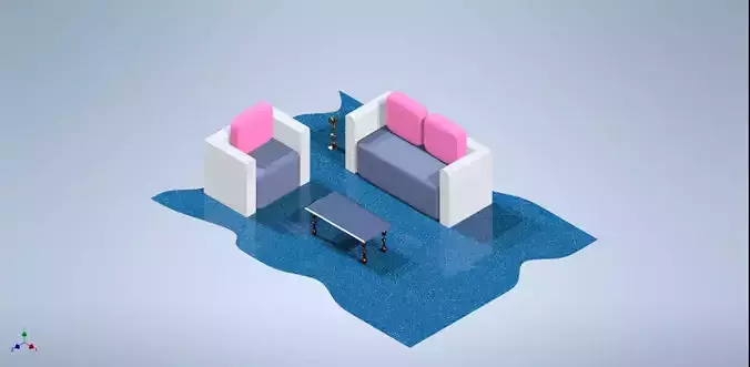 SOFA SET TEA POY GLASS STAND TABLE