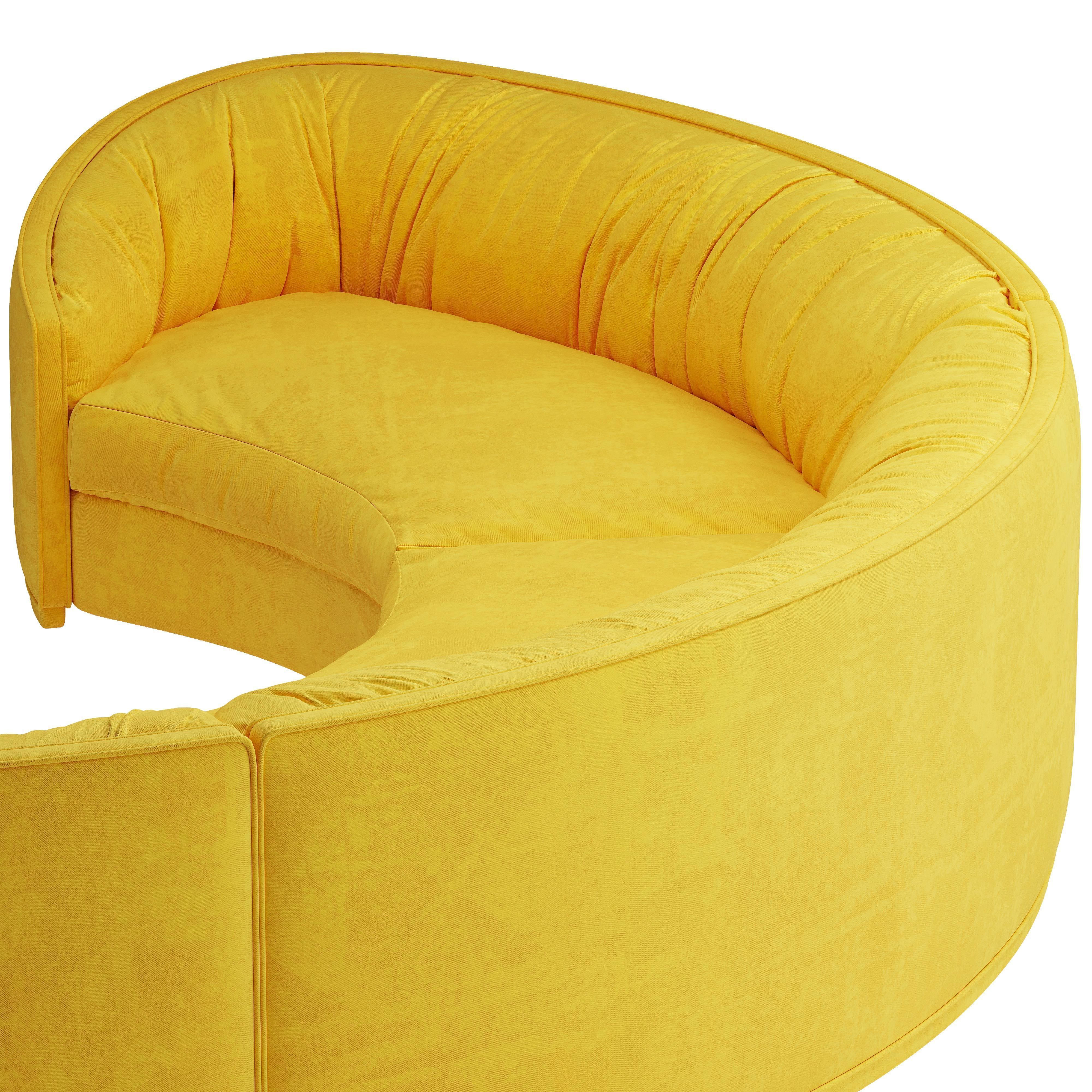 Brabbu wales round three sofa 3D model_2