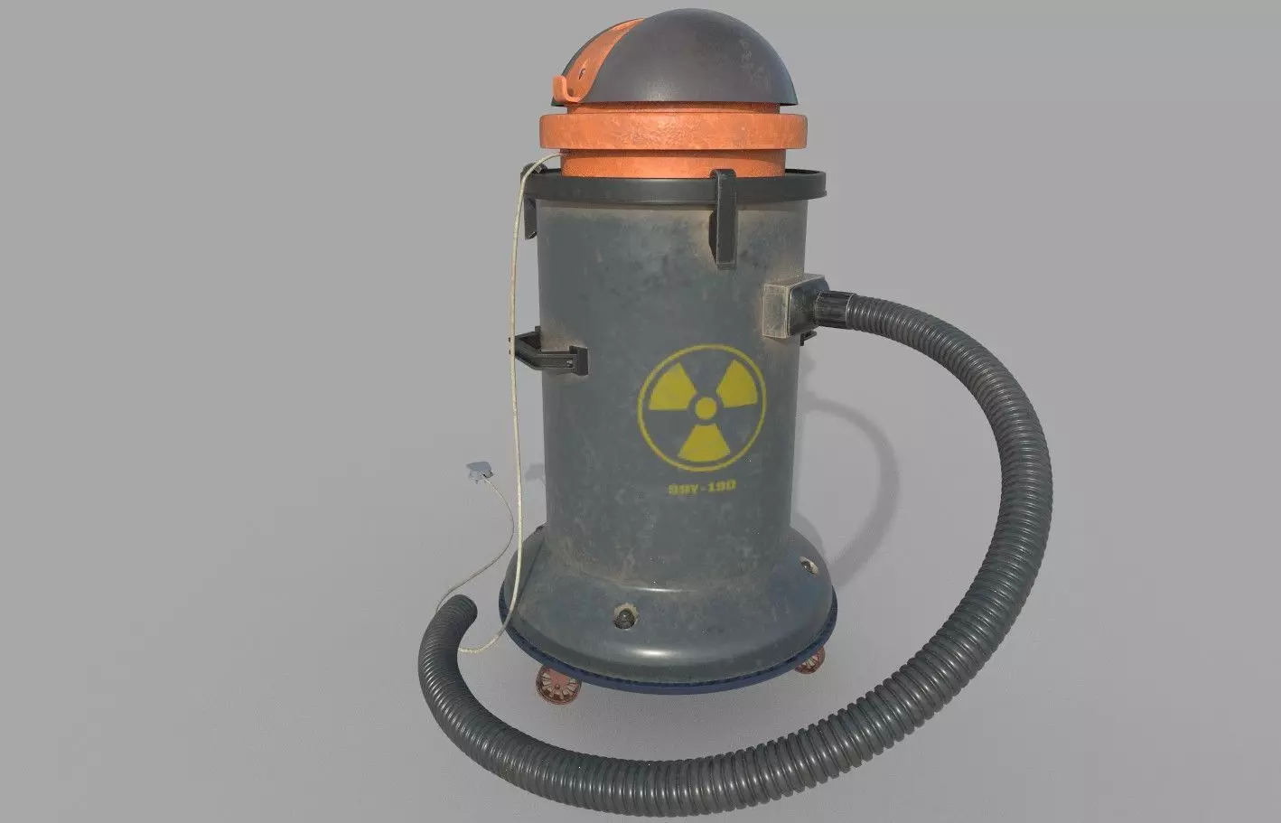 Vacuum cleaner Low-poly 3D model_0