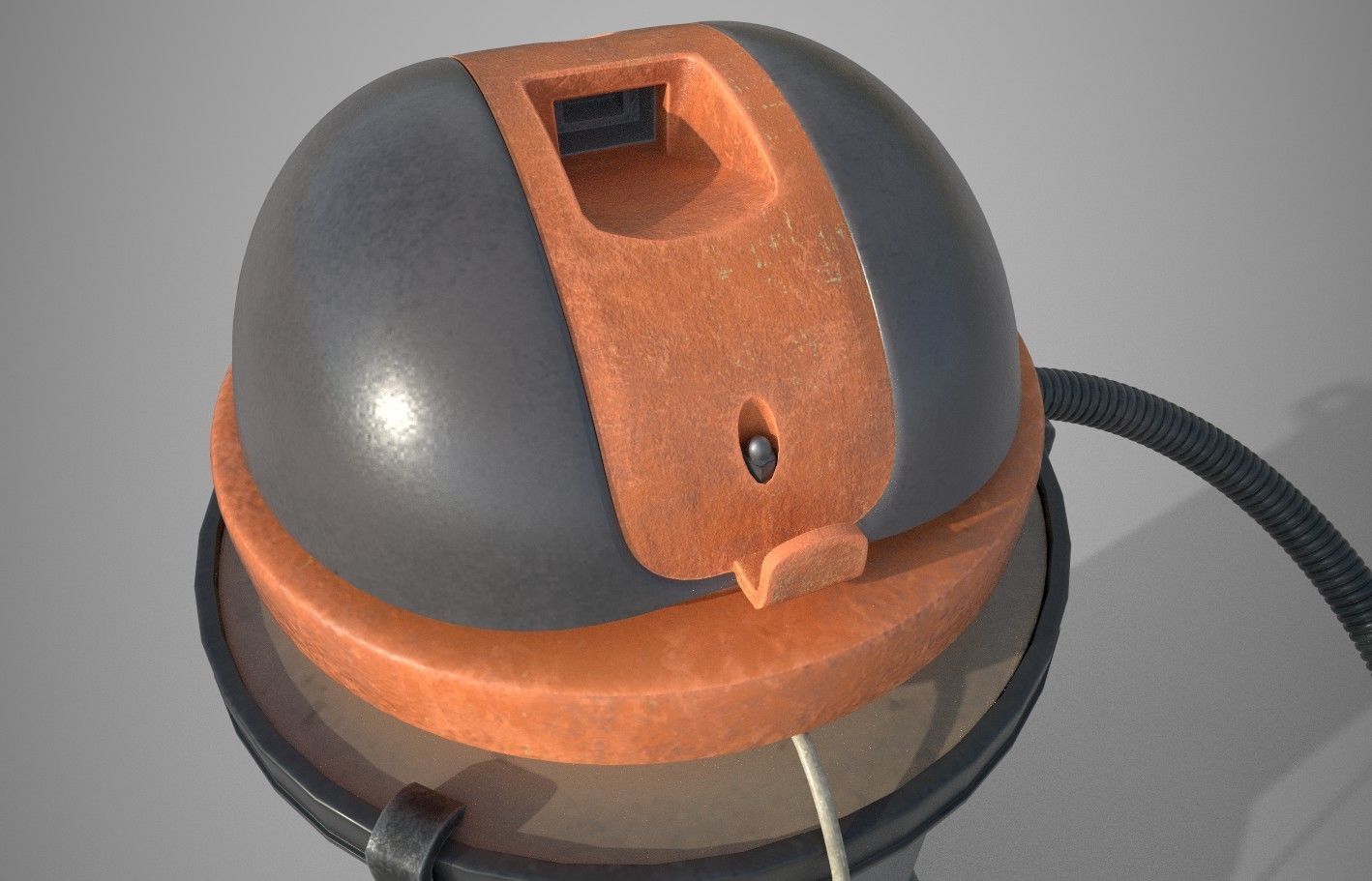 Vacuum cleaner Low-poly 3D model_2