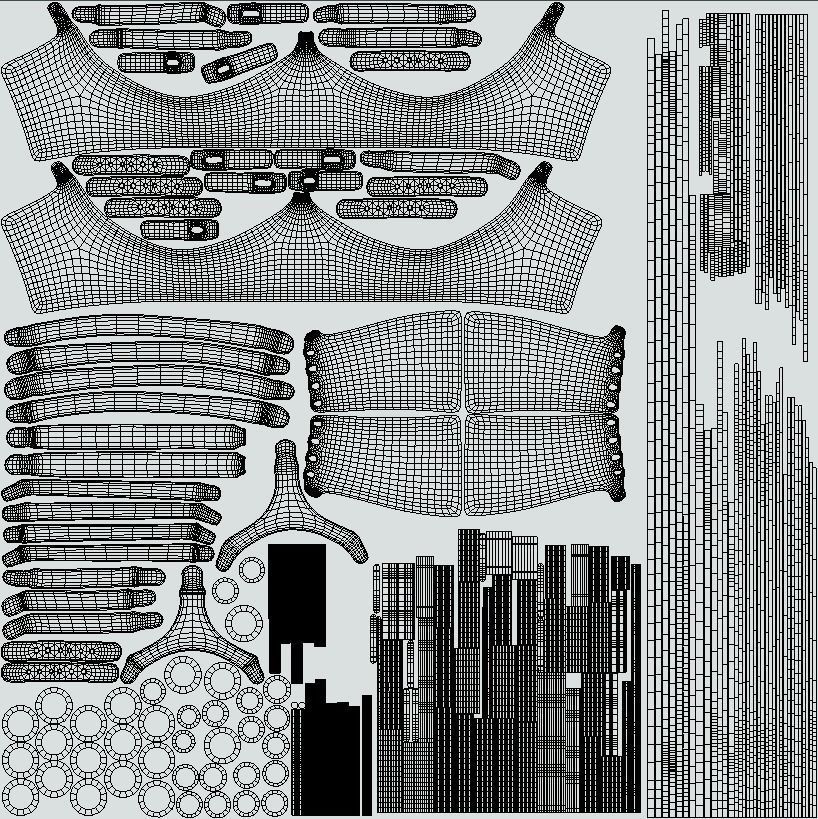 Black Leather Top Body Breast Belt Portupeya Harness Low-poly 3D model_19