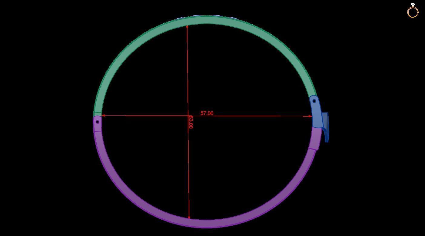 messika bracelet 3D print model_1