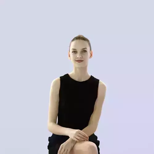 Beauty Ballroom sitting elegant woman