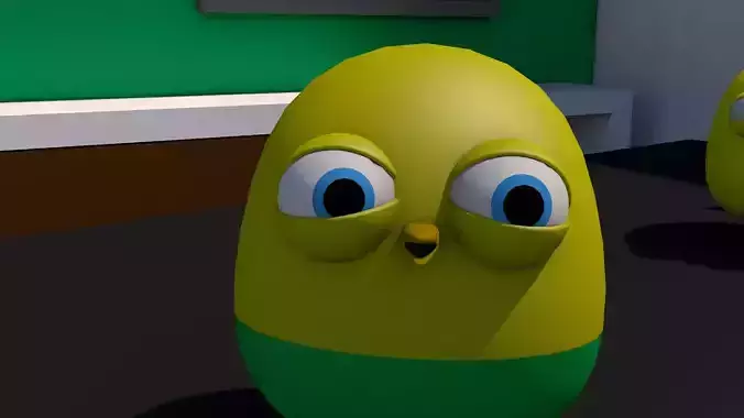 budgerigar two eggs with big eyes