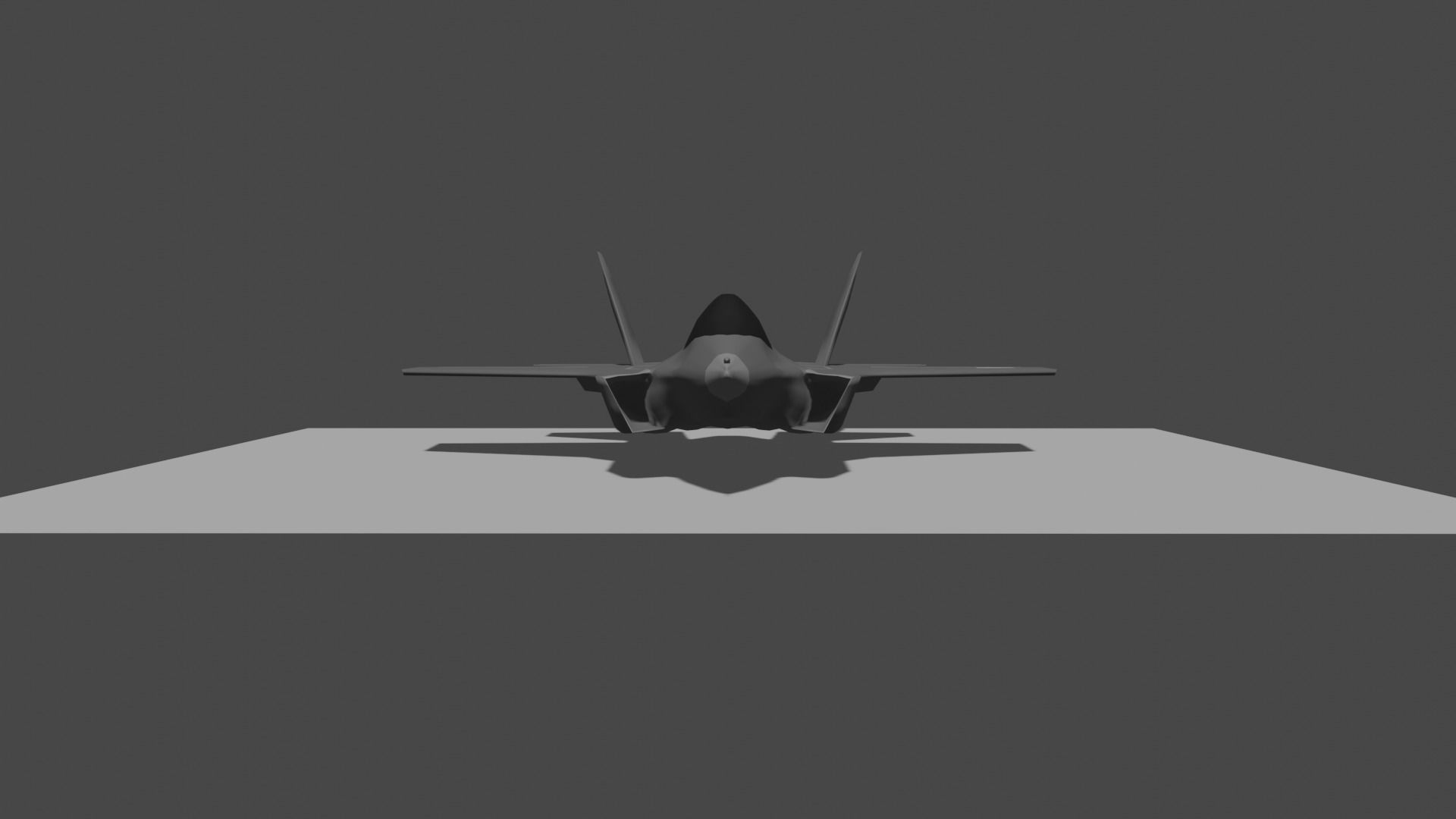 F35 Fighter Jet Low-poly 3D model_3