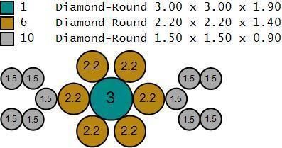 Diamond ring U-round 3D print model_15